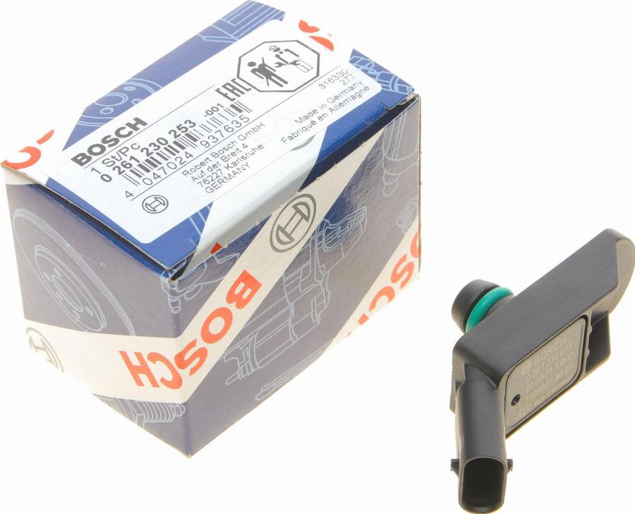 BOSCH 0 261 230 253 - Sensor, boost pressure onlydrive.pro