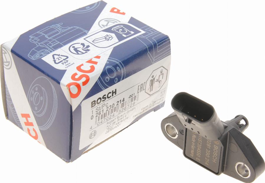 BOSCH 0 261 230 214 - Devējs, Pūtes spiediens onlydrive.pro