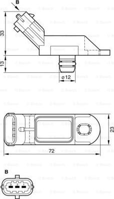 BOSCH 0 261 230 216 - Sensor, intake manifold pressure onlydrive.pro