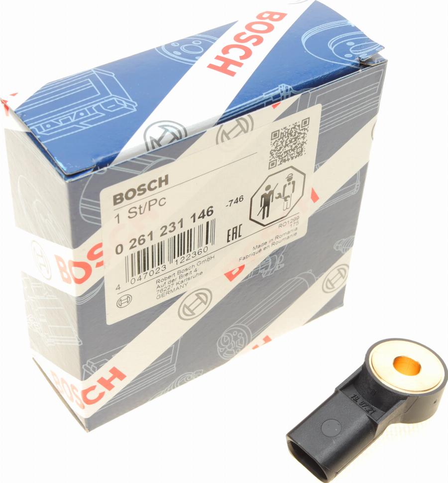 BOSCH 0 261 231 146 - Датчик детонации onlydrive.pro