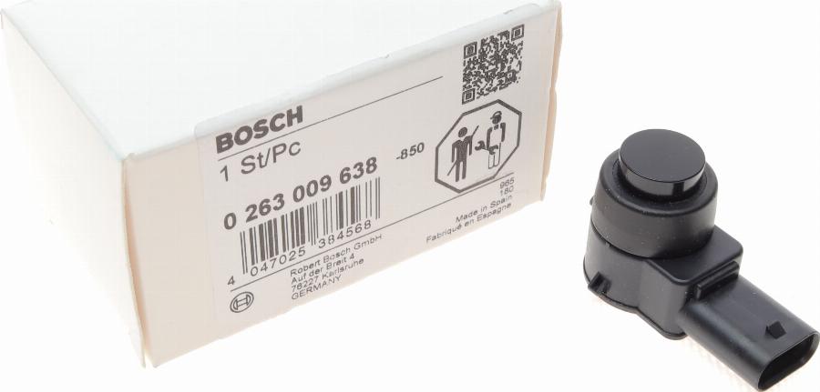 BOSCH 0 263 009 638 - Devējs, Parkošanās palīgsistēma onlydrive.pro