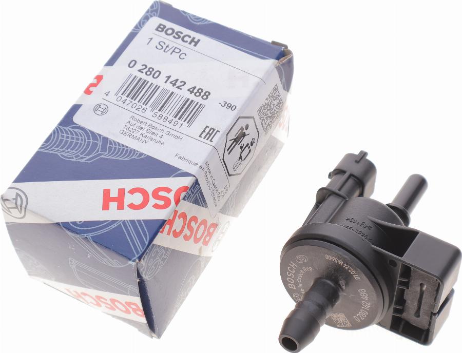 BOSCH 0 280 142 488 - Breather Valve, fuel tank onlydrive.pro