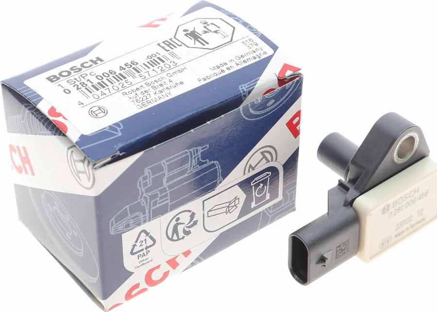 BOSCH 0 281 006 456 - Датчик, давление наддува onlydrive.pro