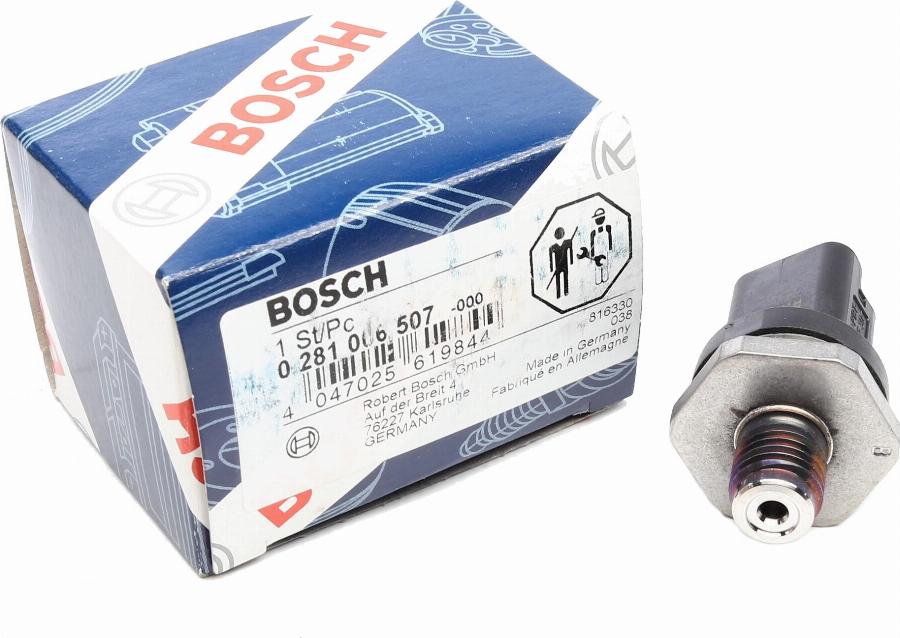 BOSCH 0 281 006 507 - Датчик, давление подачи топлива onlydrive.pro