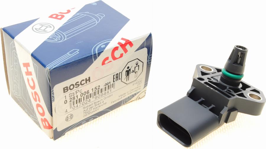 BOSCH 0 281 006 152 - Devējs, Ieplūstošā gaisa temperatūra onlydrive.pro