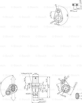 BOSCH 0 281 006 101 - Sensor, crankshaft pulse onlydrive.pro