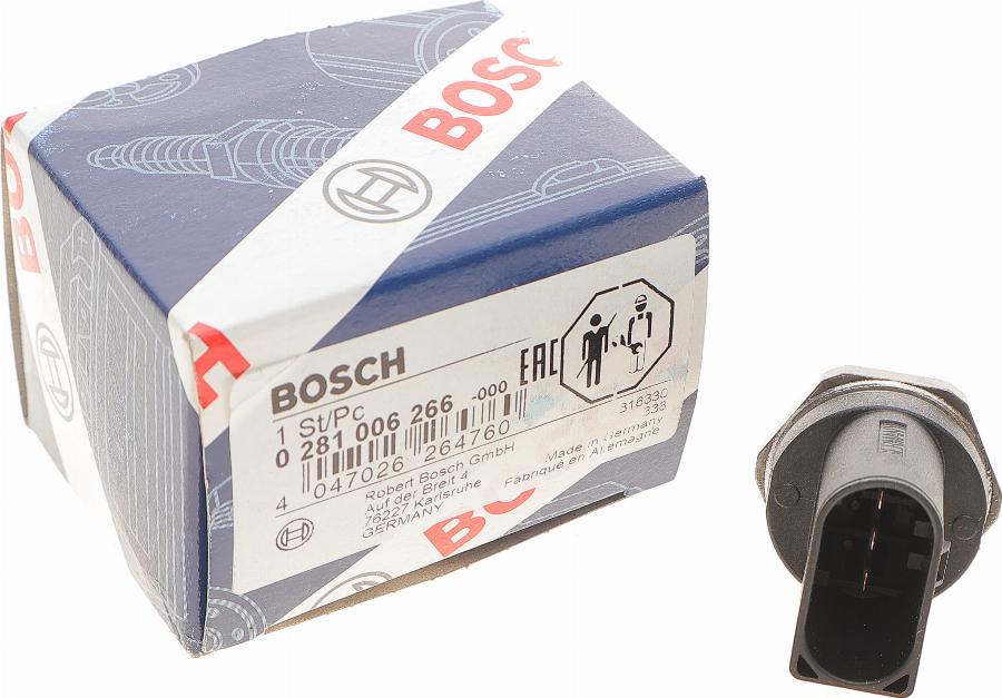 BOSCH 0 281 006 266 - Датчик, давление подачи топлива onlydrive.pro