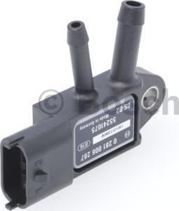 BOSCH 0 281 006 287 - Sensor, exhaust pressure onlydrive.pro