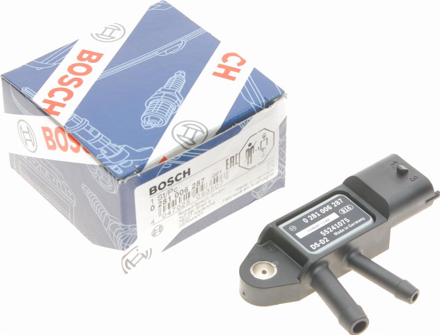 BOSCH 0 281 006 287 - Devējs, Izplūdes gāzu spiediens onlydrive.pro