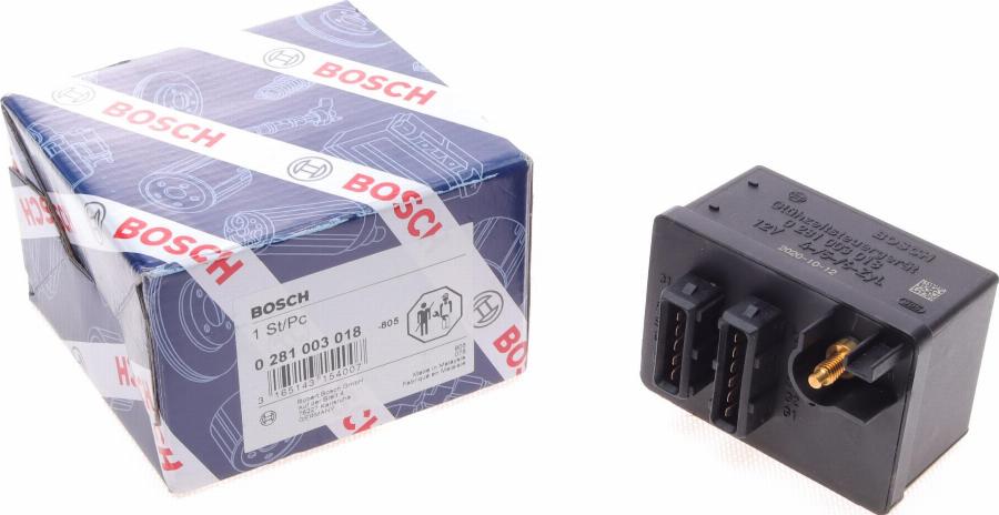 BOSCH 0 281 003 018 - Valdymo blokas, kaitinimo žvakių sistema onlydrive.pro