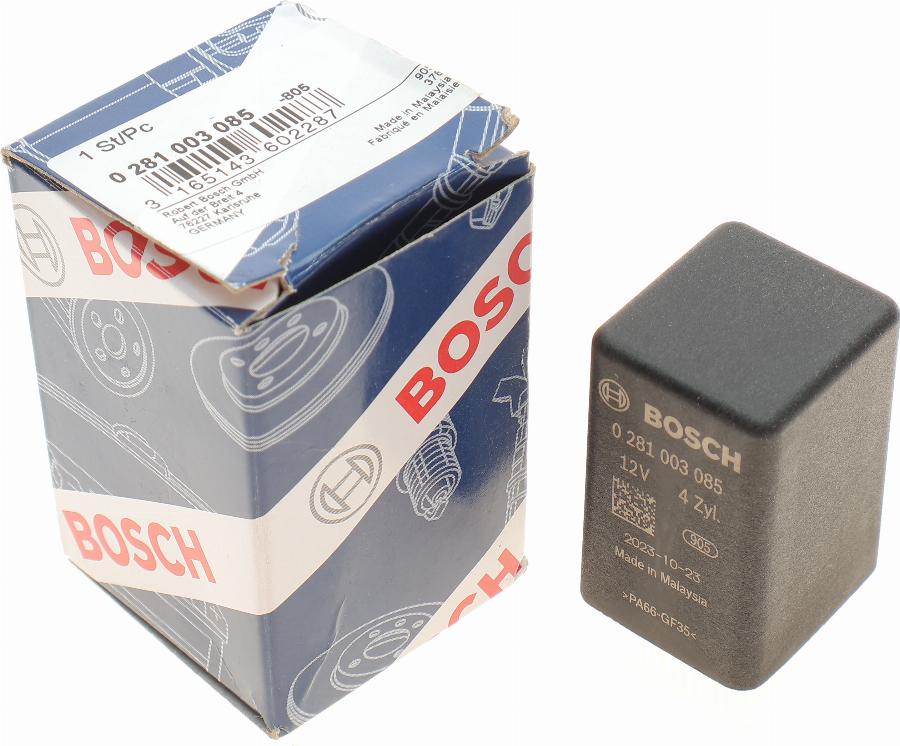 BOSCH 0 281 003 085 - Vadības bloks, Kvēlsveces darbības laiks onlydrive.pro