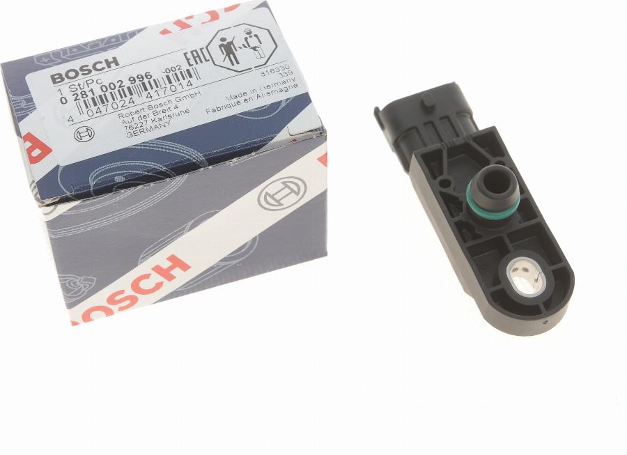 BOSCH 0 281 002 996 - Датчик, давление наддува onlydrive.pro