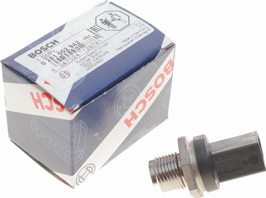 BOSCH 0 281 002 942 - Jutiklis, degalų slėgis onlydrive.pro