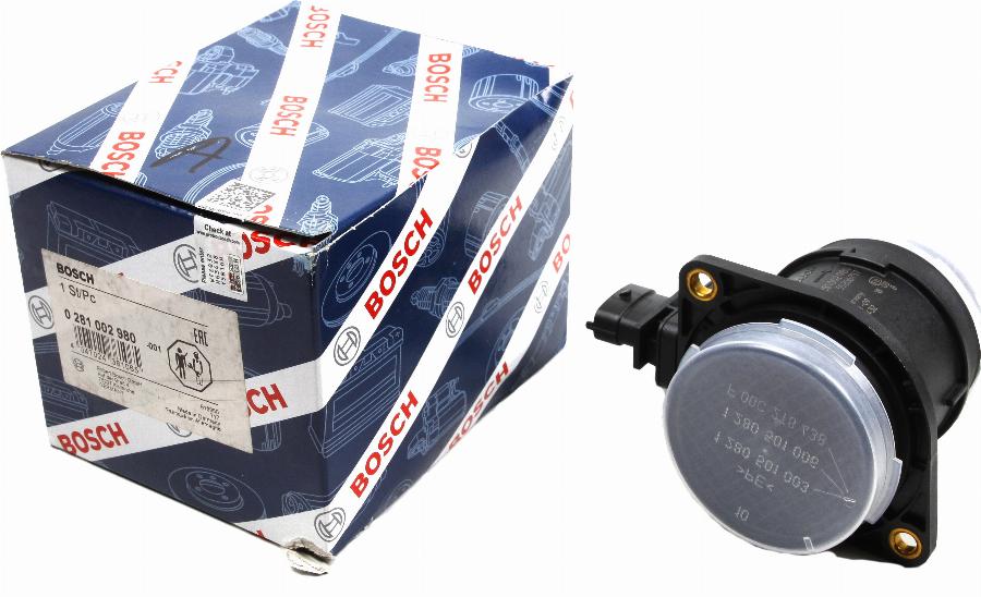 BOSCH 0 281 002 980 - Air Mass Sensor onlydrive.pro