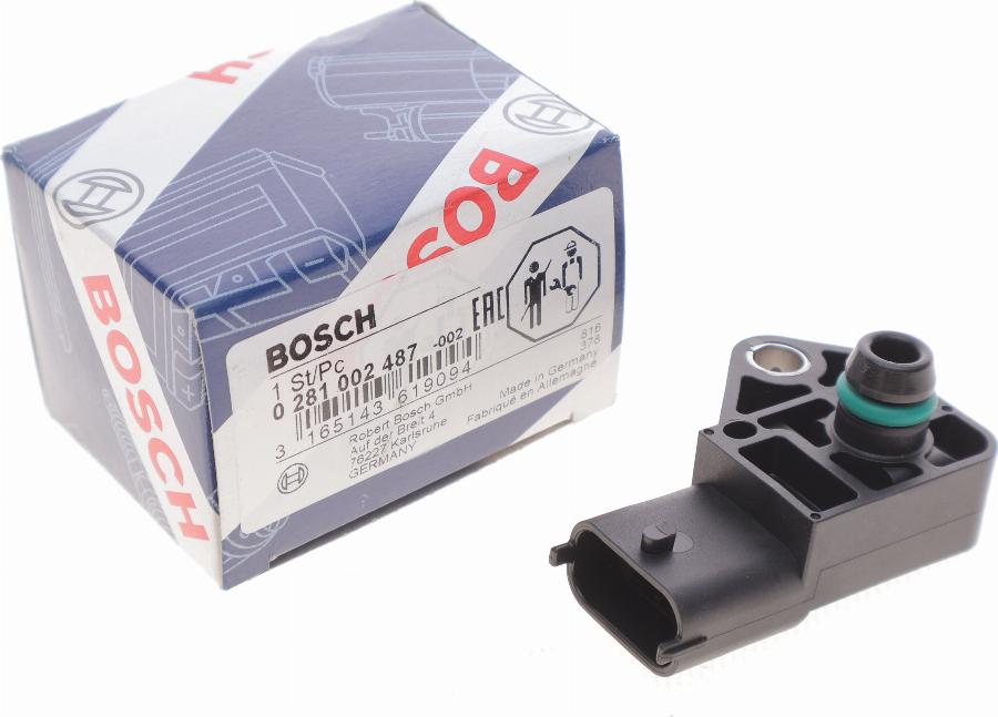 BOSCH 0 281 002 487 - Датчик, давление наддува onlydrive.pro