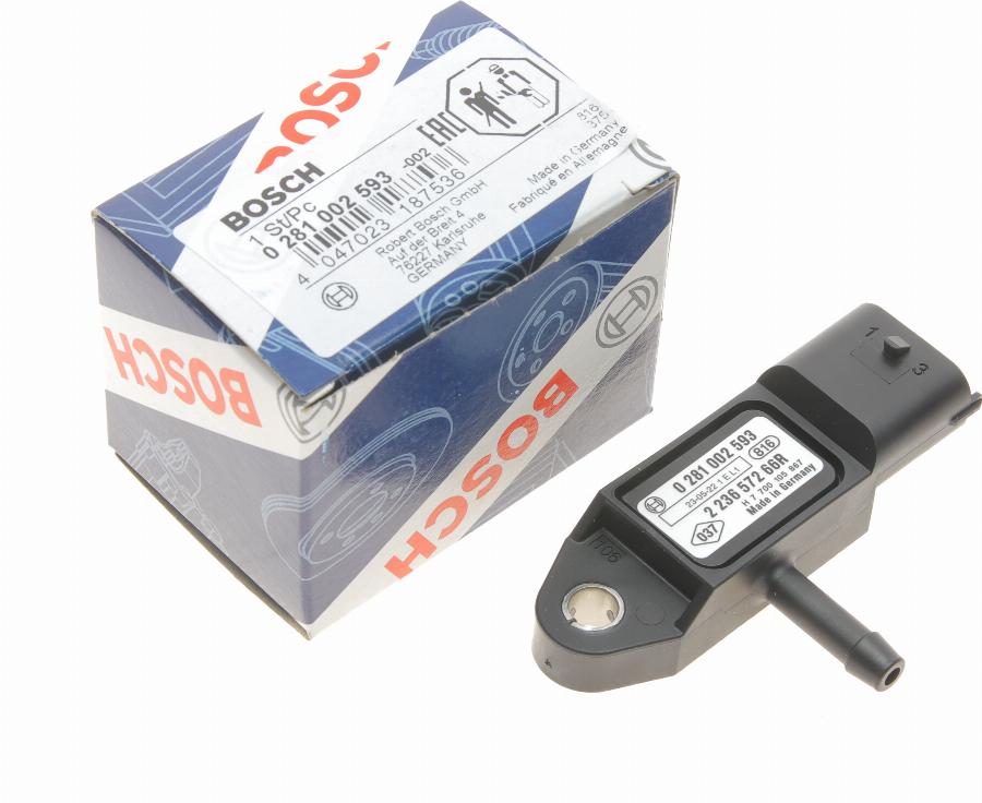 BOSCH 0 281 002 593 - Датчик, давление наддува onlydrive.pro