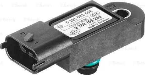 BOSCH 0 281 002 566 - Sensor, boost pressure onlydrive.pro