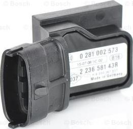 BOSCH 0 281 002 573 - Jutiklis, kompresoriaus slėgis onlydrive.pro