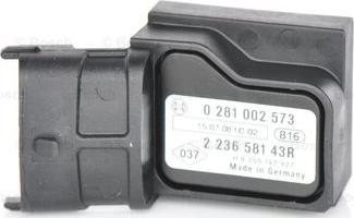 BOSCH 0 281 002 573 - Sensor, boost pressure onlydrive.pro