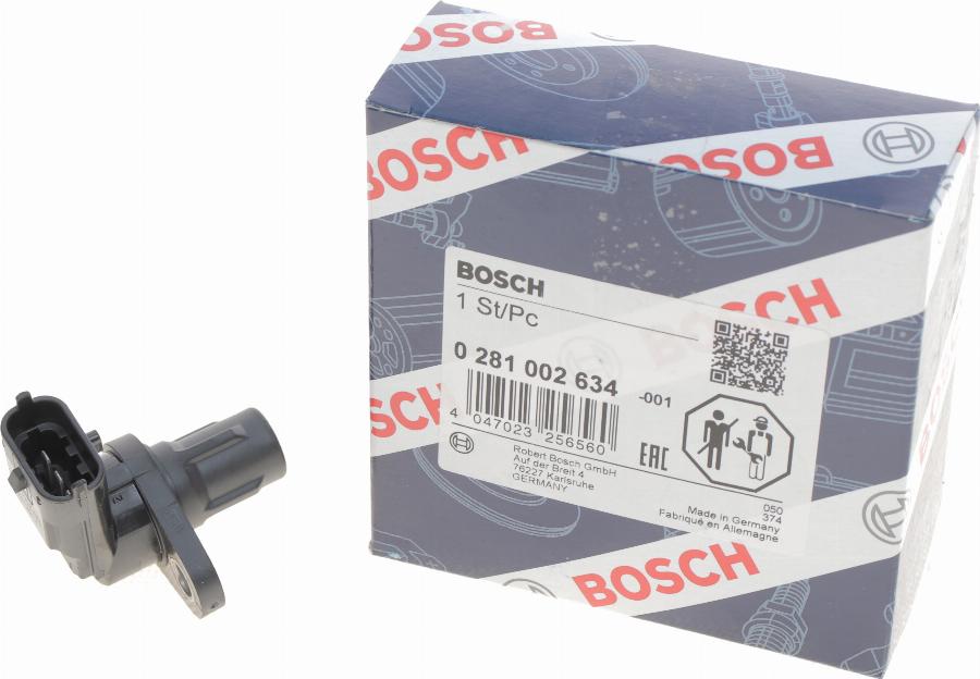 BOSCH 0 281 002 634 - Датчик, положение распределительного вала onlydrive.pro