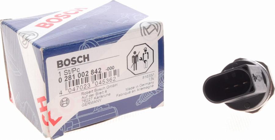 BOSCH 0 281 002 842 - Датчик, давление подачи топлива onlydrive.pro