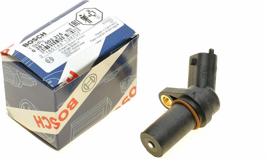 BOSCH 0 281 002 315 - Sensor, crankshaft pulse onlydrive.pro