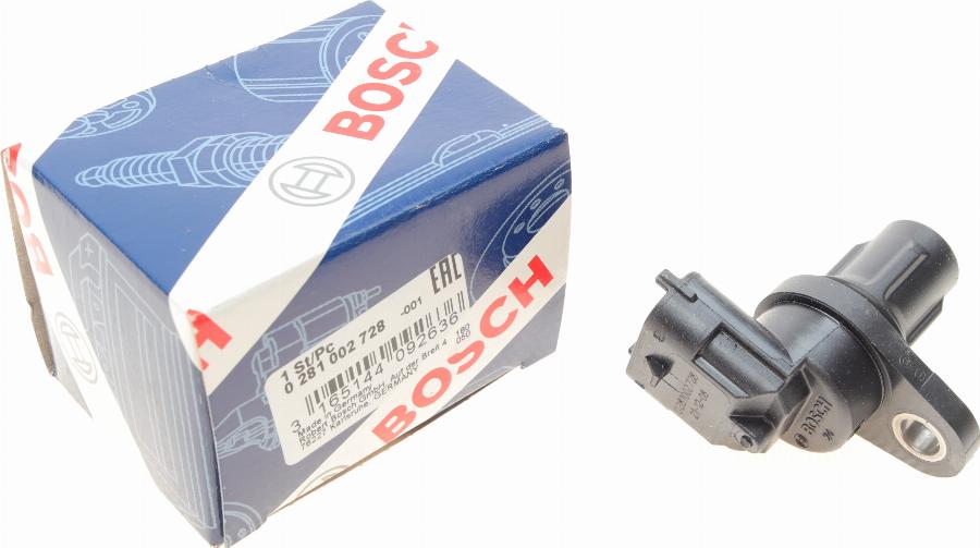 BOSCH 0 281 002 728 - Jutiklis, skirstomojo veleno padėtis onlydrive.pro