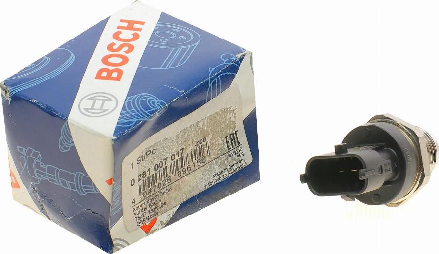 BOSCH 0 281 007 017 - Devējs, Degvielas padeves spiediens onlydrive.pro