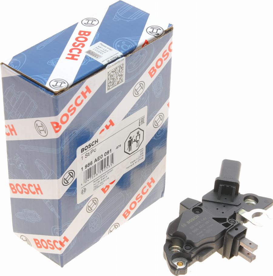 BOSCH 1 986 AE0 091 - Voltage regulator, alternator onlydrive.pro