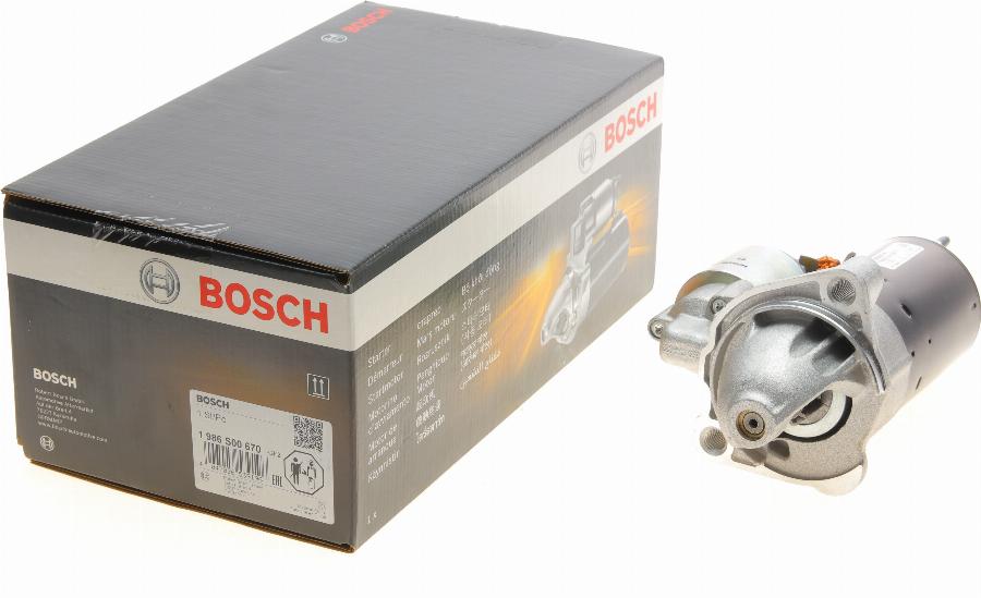 BOSCH 1 986 S00 670 - Стартер onlydrive.pro