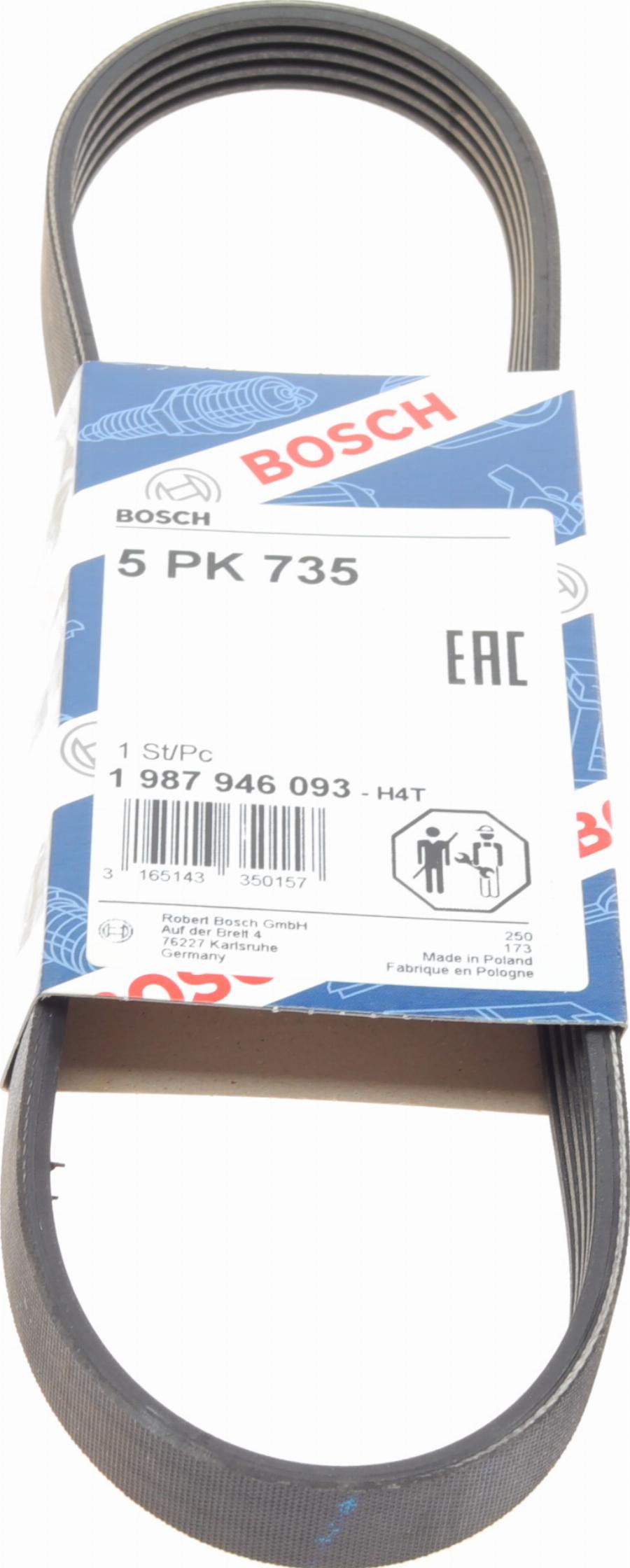 BOSCH 1 987 946 093 - V-Ribbed Belt onlydrive.pro