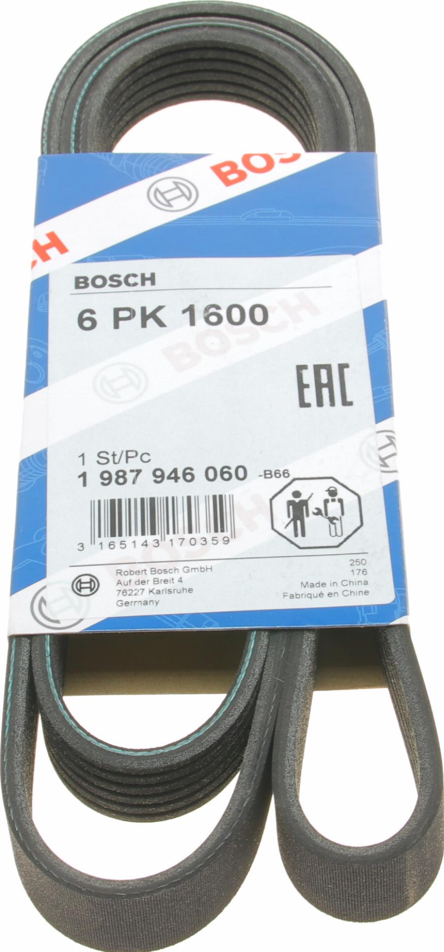 BOSCH 1 987 946 060 - V-Ribbed Belt onlydrive.pro