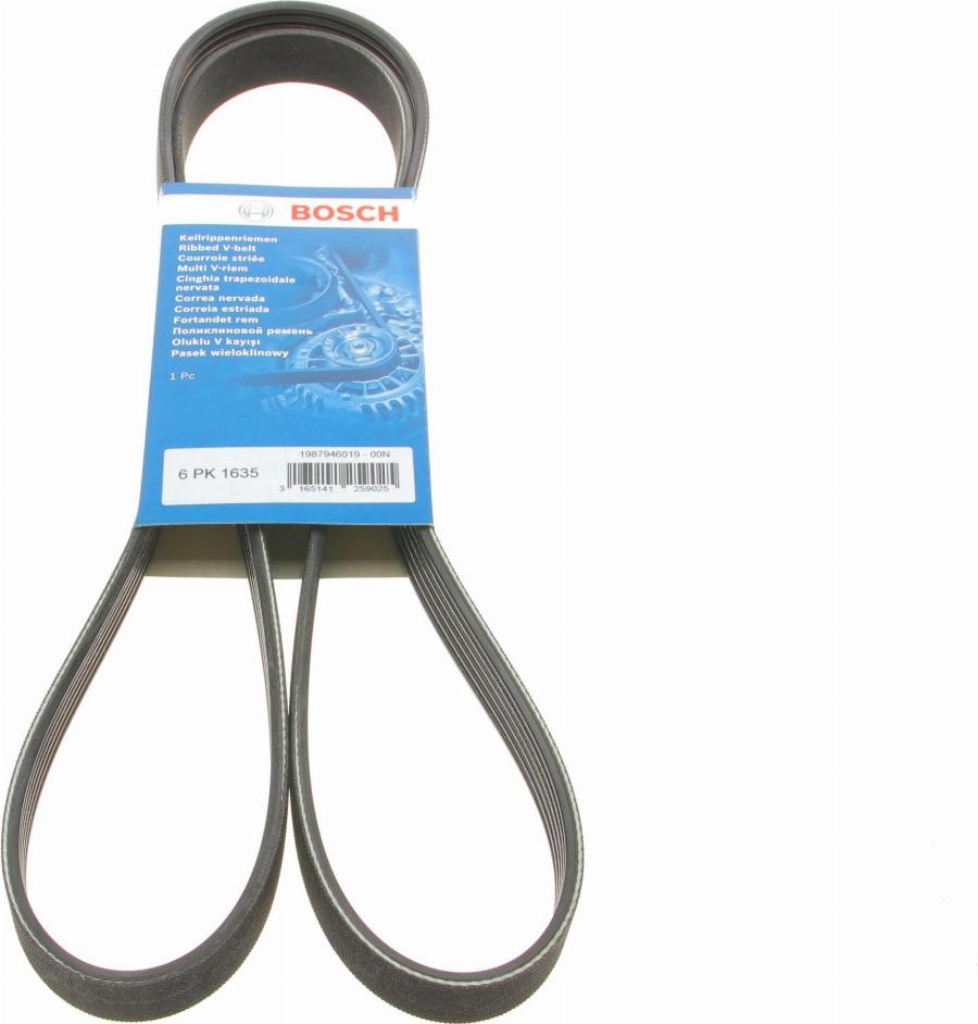 BOSCH 1 987 946 019 - V-Ribbed Belt onlydrive.pro