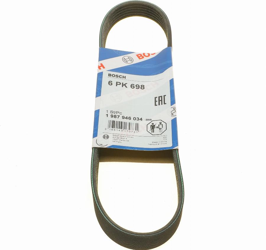 BOSCH 1 987 946 034 - V-Ribbed Belt onlydrive.pro