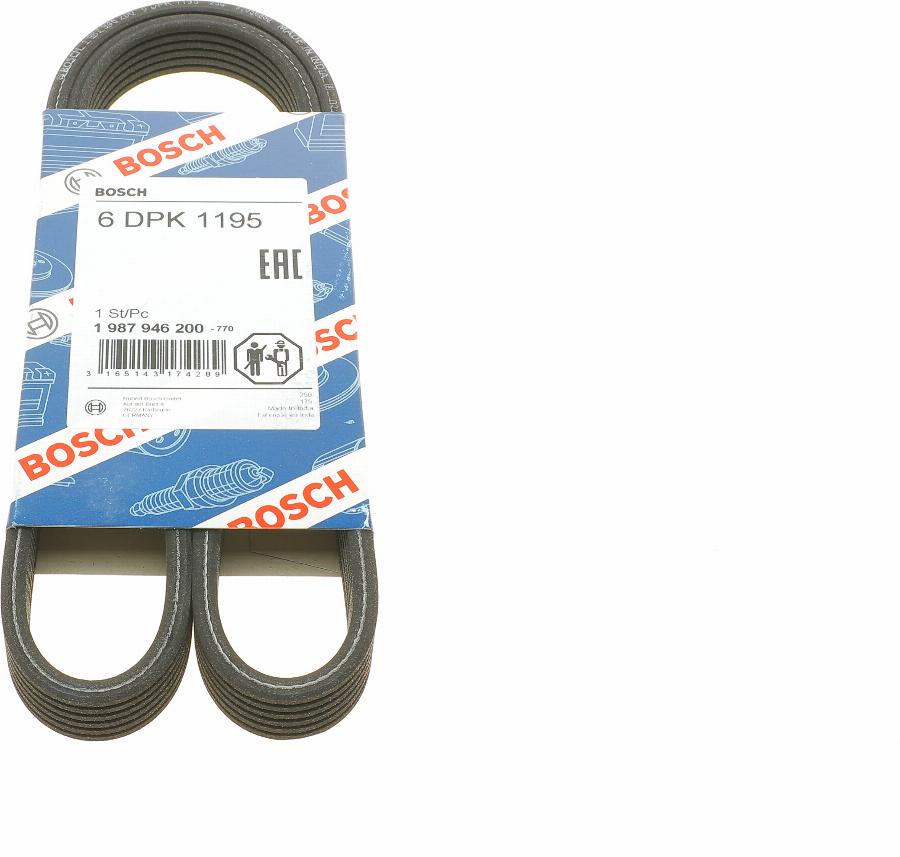 BOSCH 1 987 946 200 - V-Ribbed Belt onlydrive.pro