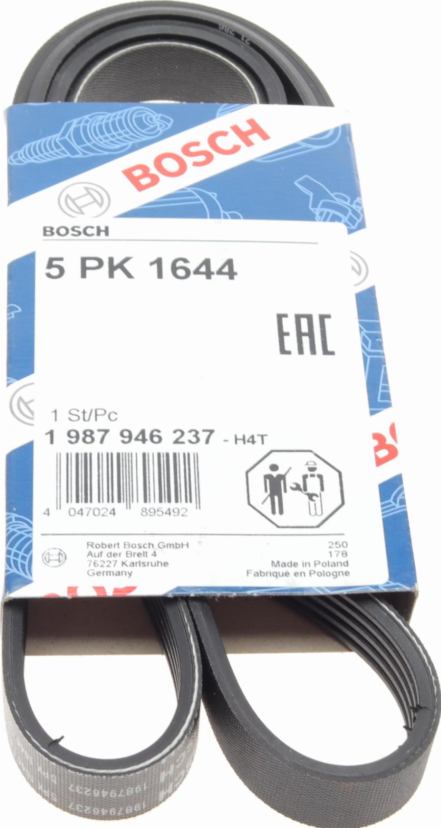 BOSCH 1 987 946 237 - V-Ribbed Belt onlydrive.pro