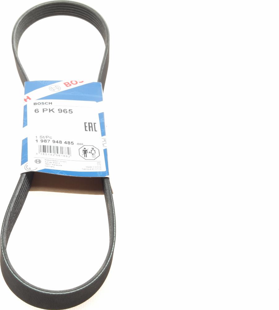 BOSCH 1 987 948 485 - V-Ribbed Belt onlydrive.pro