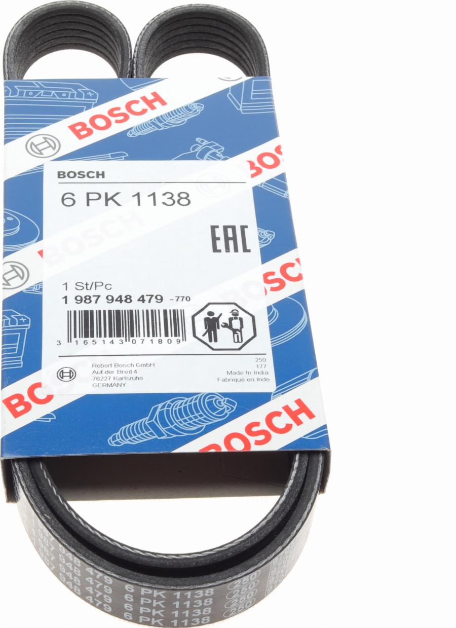 BOSCH 1 987 948 479 - V-Ribbed Belt onlydrive.pro