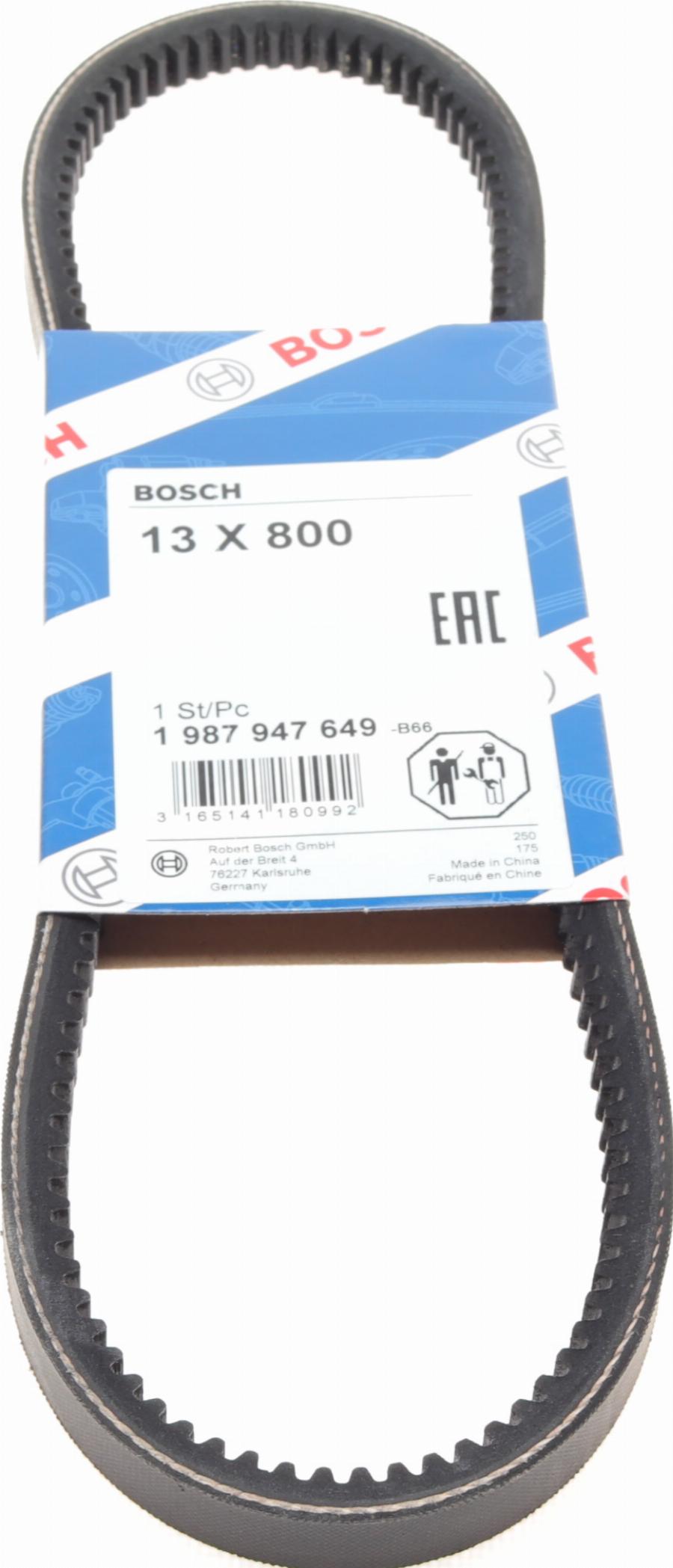 BOSCH 1 987 947 649 - Клиновой ремень, поперечные рёбра onlydrive.pro