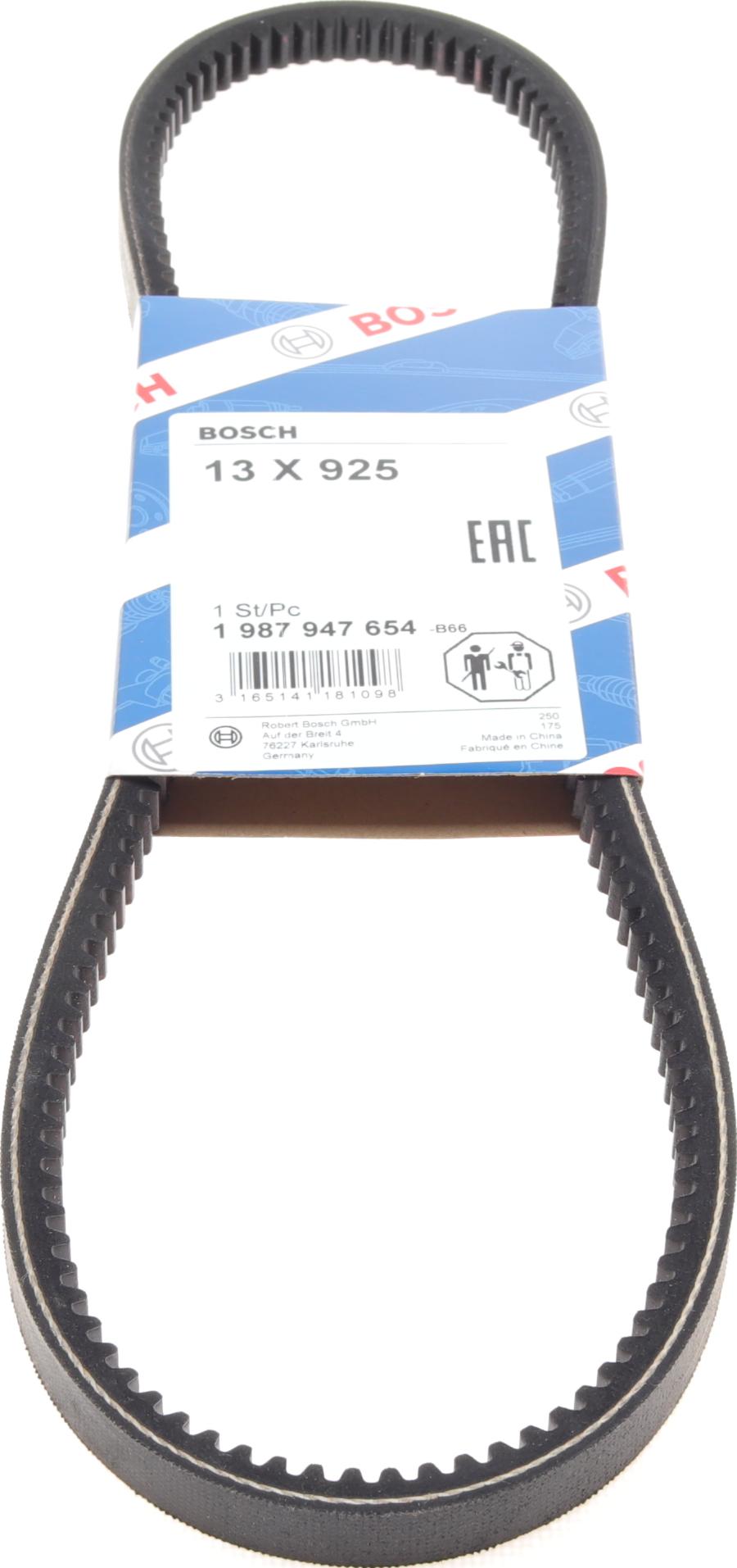 BOSCH 1 987 947 654 - V-Belt onlydrive.pro