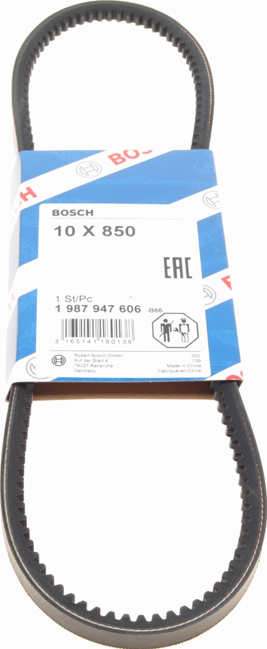 BOSCH 1 987 947 606 - Клиновой ремень, поперечные рёбра onlydrive.pro