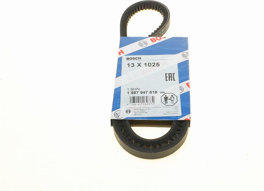 BOSCH 1 987 947 618 - Клиновой ремень, поперечные рёбра onlydrive.pro