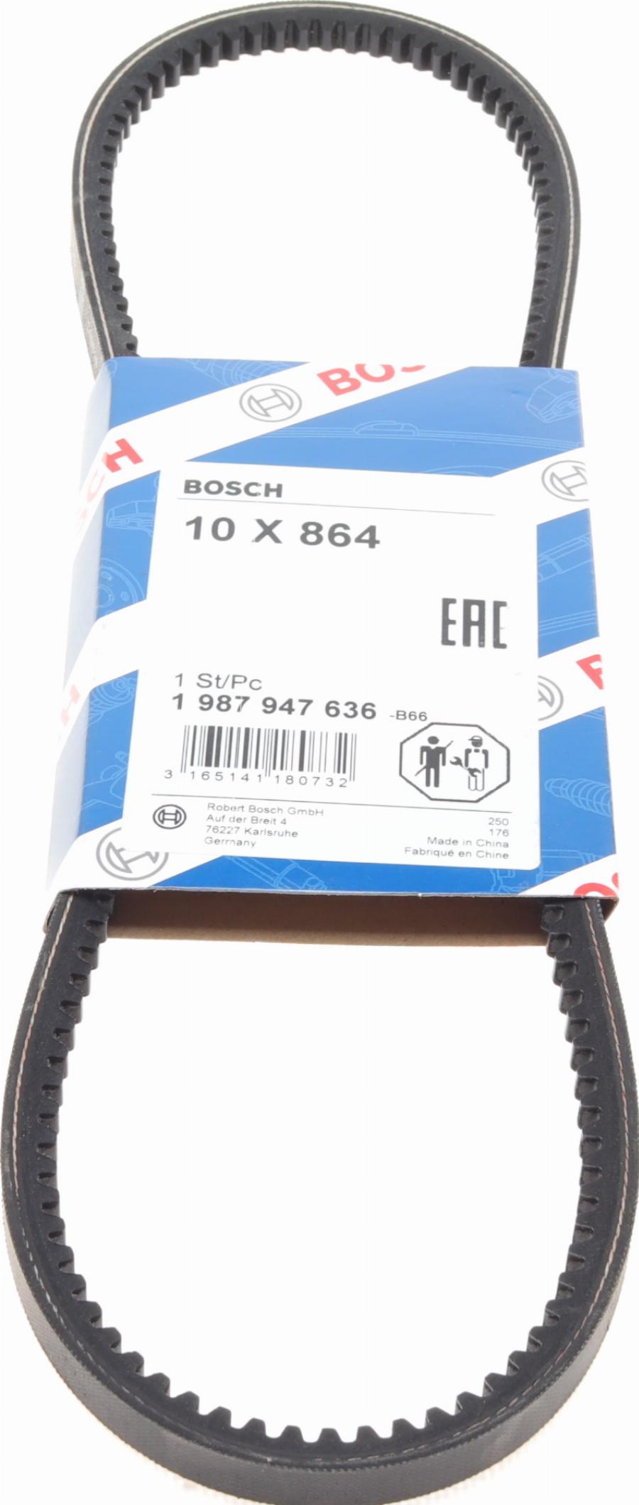 BOSCH 1 987 947 636 - V-Belt onlydrive.pro