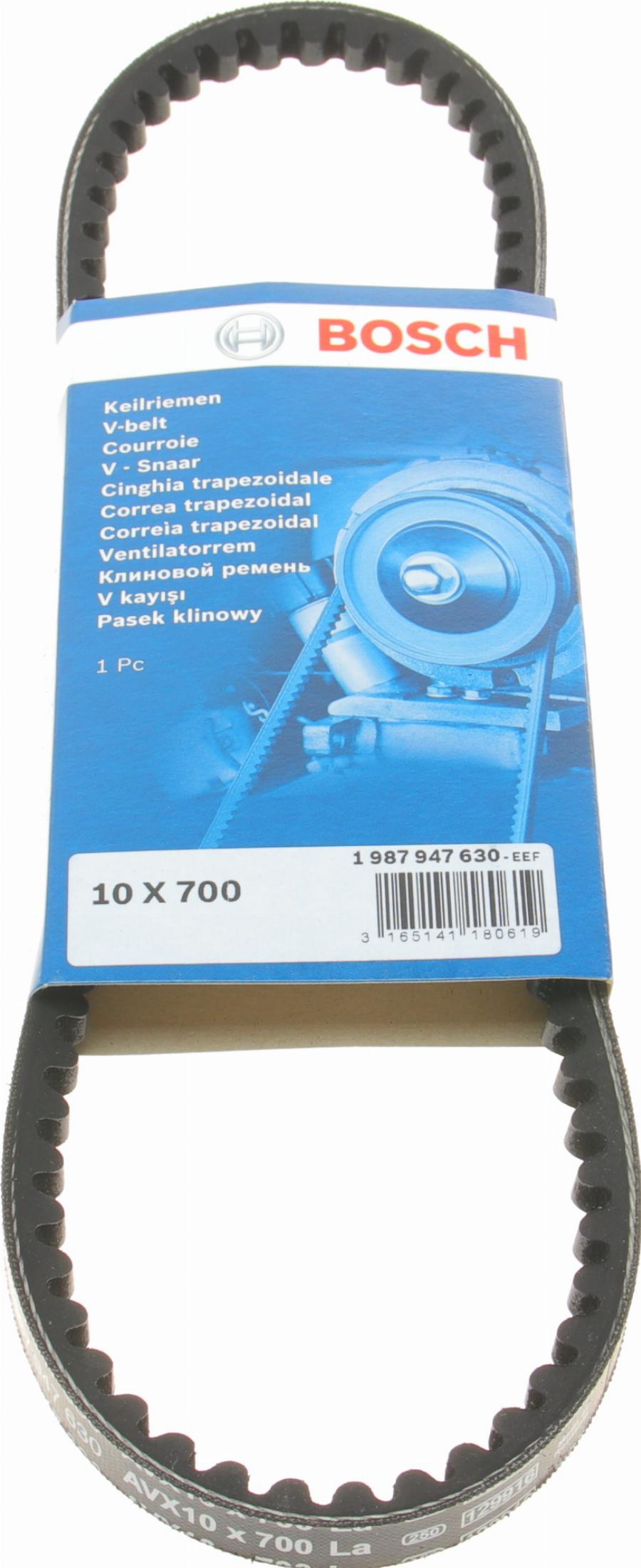 BOSCH 1 987 947 630 - Клиновой ремень, поперечные рёбра onlydrive.pro