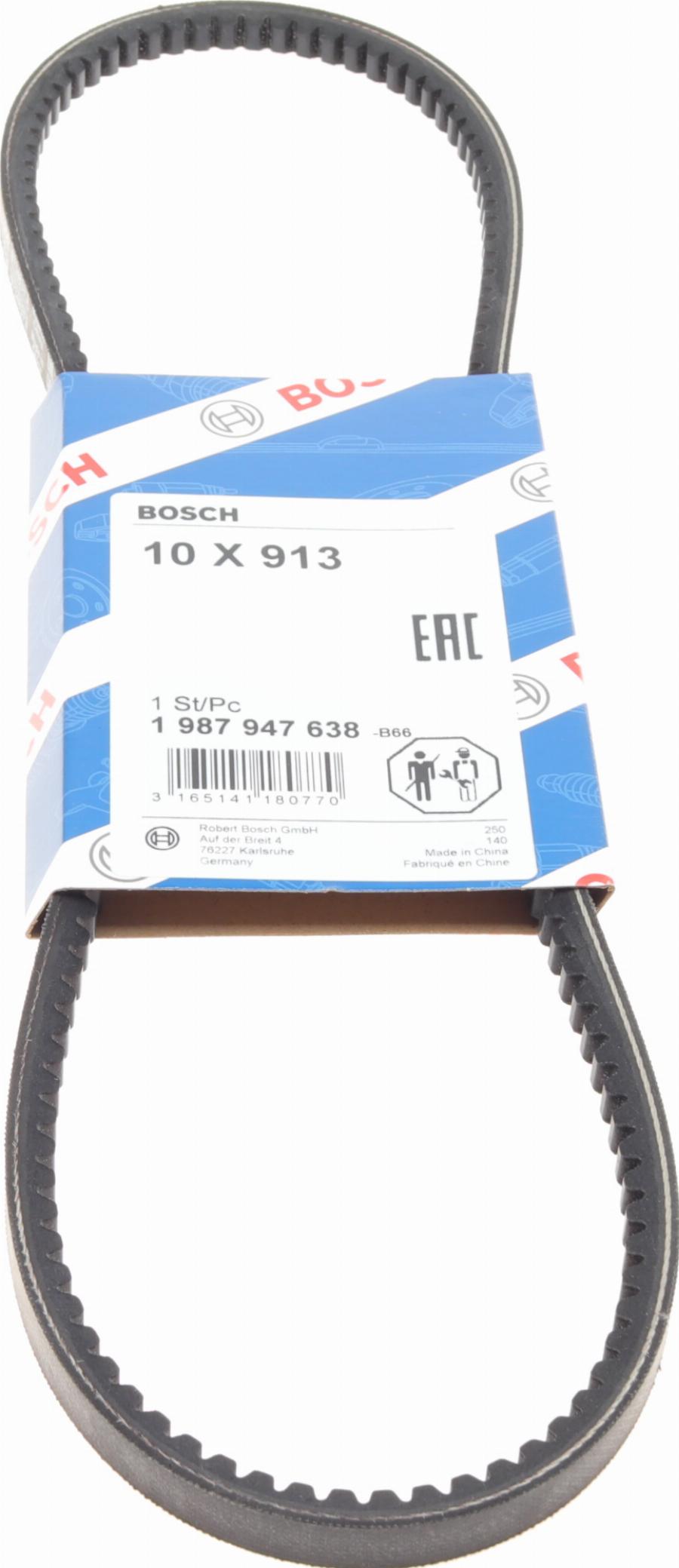 BOSCH 1 987 947 638 - Клиновой ремень, поперечные рёбра onlydrive.pro