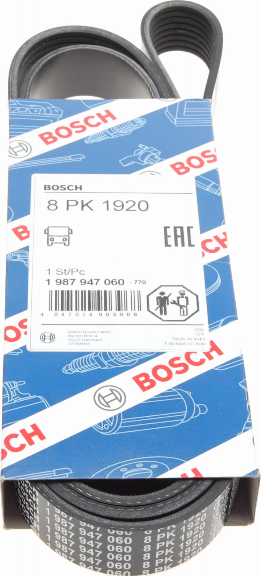 BOSCH 1 987 947 060 - V-Ribbed Belt onlydrive.pro