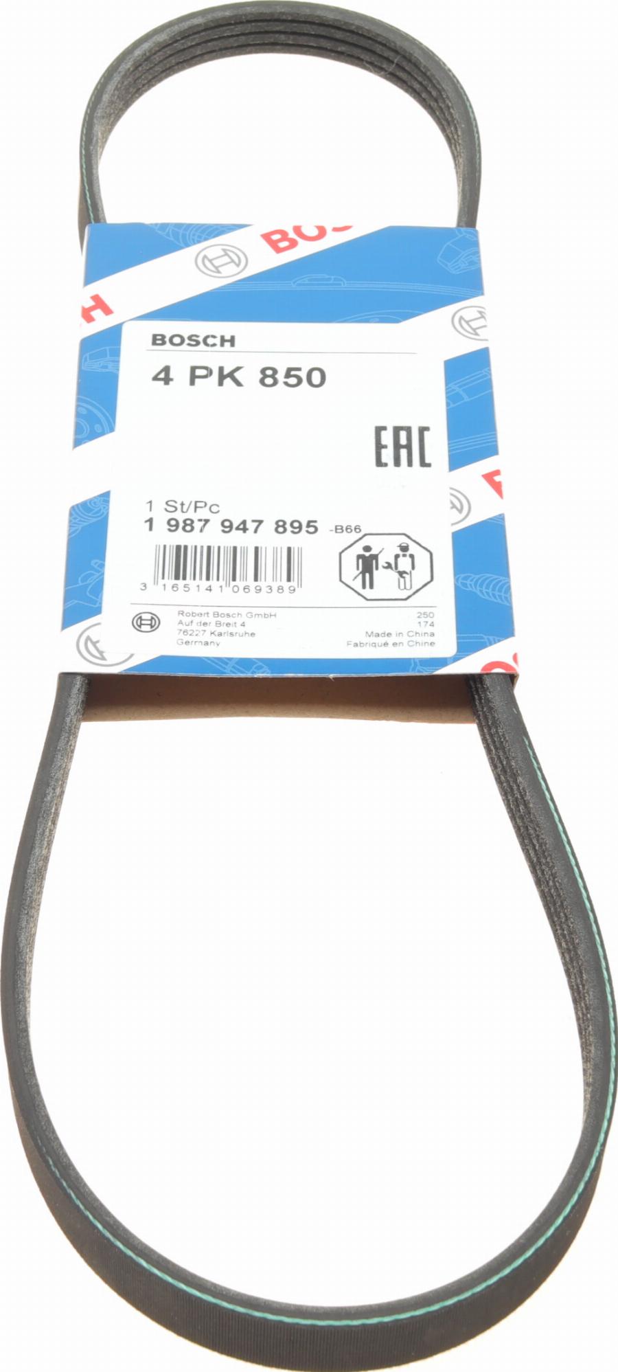 BOSCH 1 987 947 895 - V-Ribbed Belt onlydrive.pro