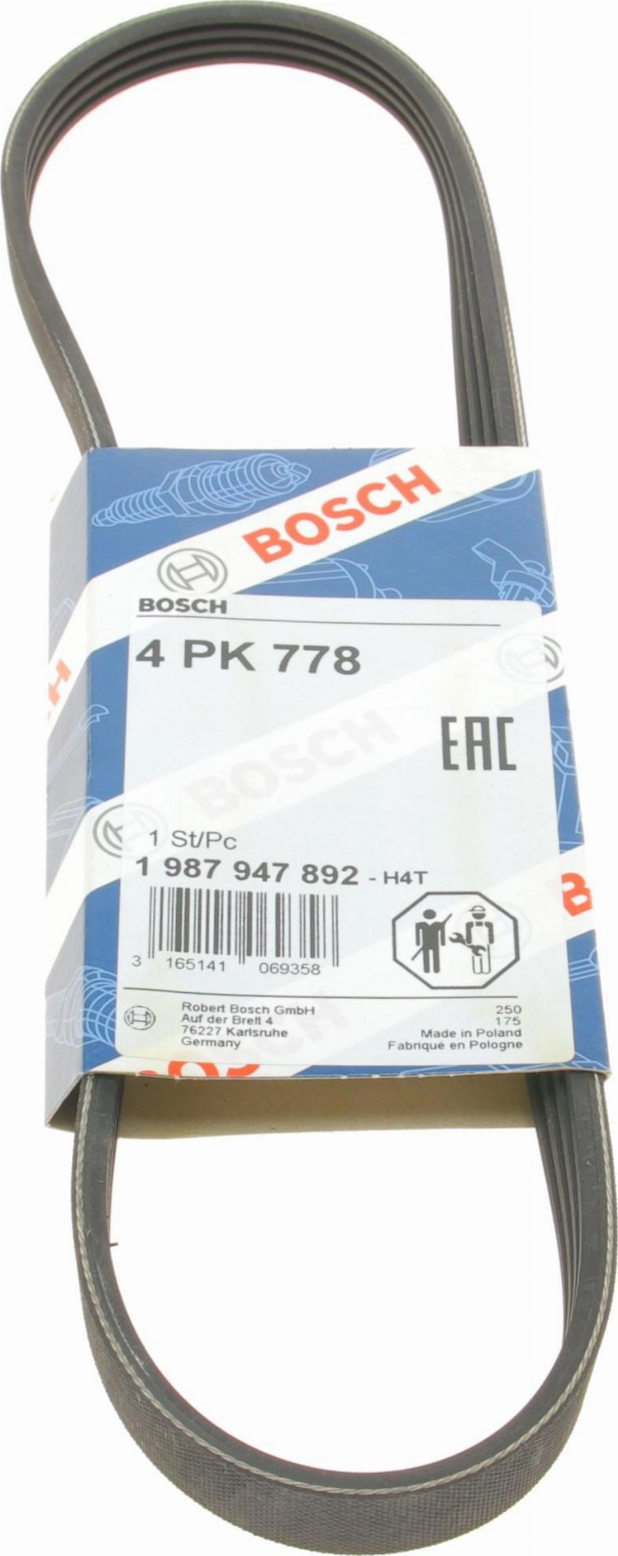 BOSCH 1 987 947 892 - Поликлиновой ремень onlydrive.pro