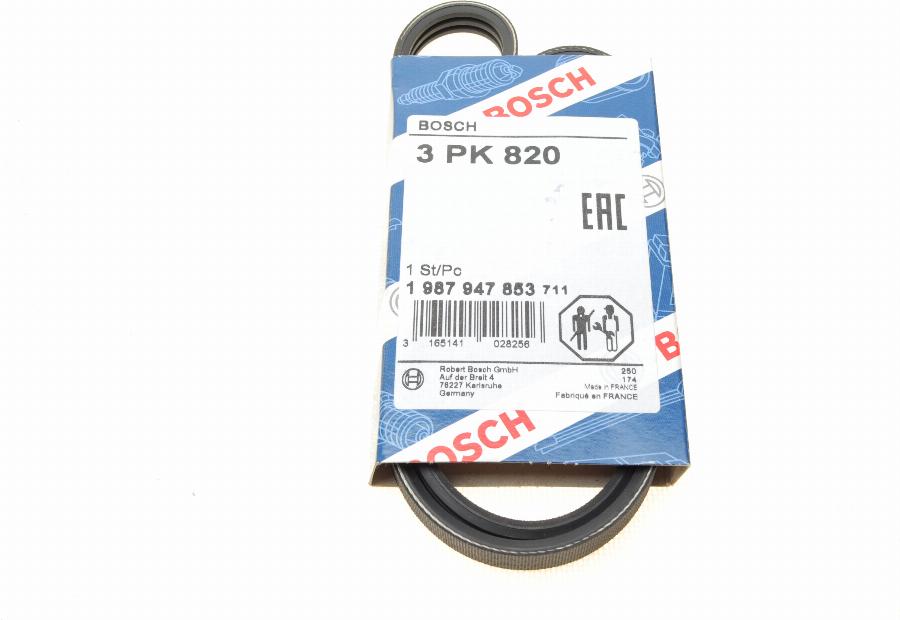 BOSCH 1 987 947 853 - V-Ribbed Belt onlydrive.pro