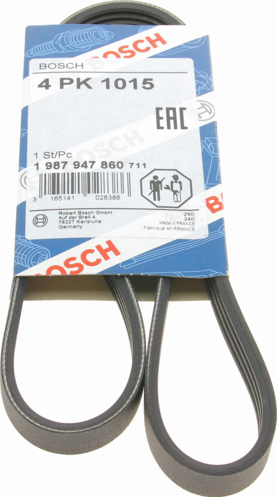 BOSCH 1 987 947 860 - V-Ribbed Belt onlydrive.pro